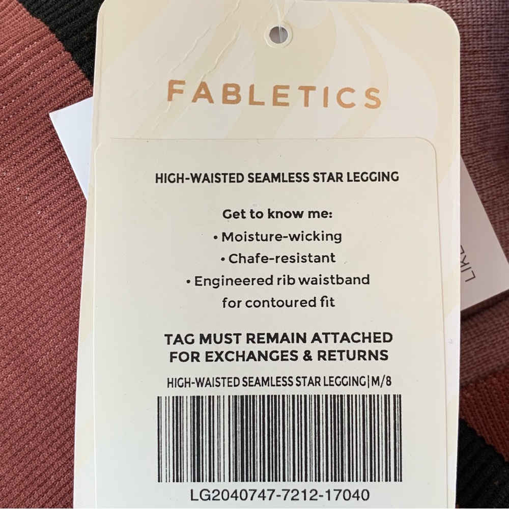 *NWT* Fabletics High-Waisted Seamless Star Leggings - Picture 9 of 10